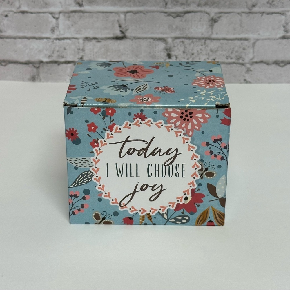Today I Will Choose Joy Positive Message Encouraging Cute Mug for Women Floral
